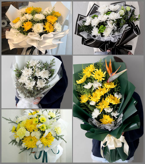 贵州遵义湄潭县石莲乡黄莲村白事花束代送